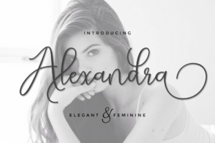 Alexandra Script for Creative Designers and Handmade Makers
