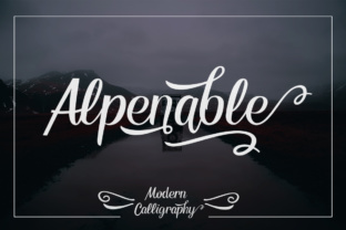 Alpenable: A Timeless Script Font for Editorial Design
