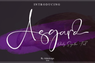 Asgard: A Script Font That Breathes Life into Handmade Creations