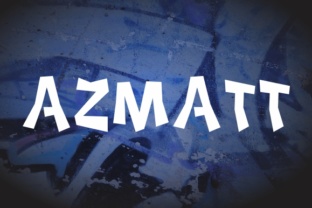Azmatt: A Bold Blocky Font for Dynamic Branding
