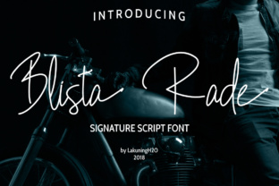 Blista Rade: A Script Handwritten Font for Campaign Creativity