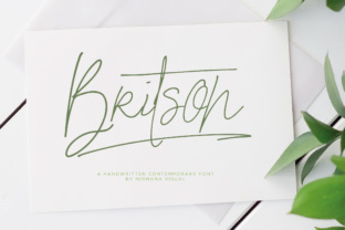 Britson: A Script Handwritten Font for Creative Makers