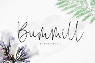 Bummill: A Versatile Script Font for Creative Projects