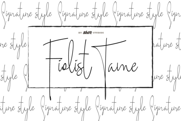 Fiolist Tame: A Script Handwritten Font for Creative Crafters and Product Makers