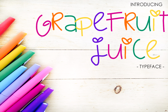 Grapefruit Juice: A Script Handwritten Font for Creative Product Design