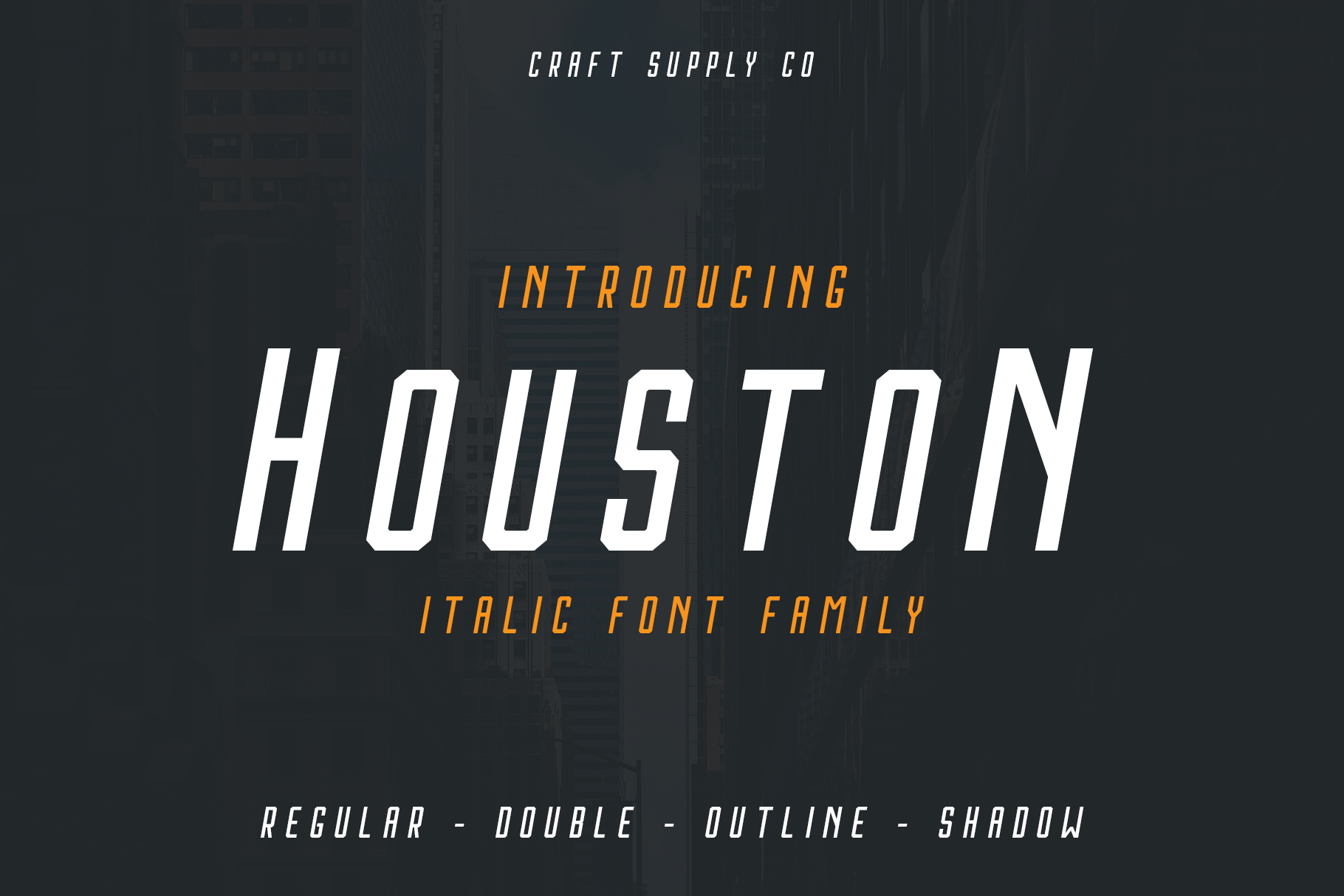 Houston Italic: A Bold Sans Serif Font for Modern Web Design