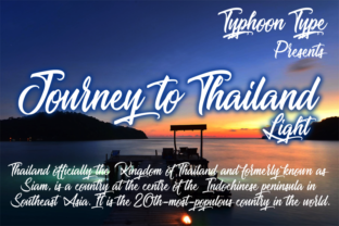 Journey to Thailand Light: A Script Font for Branding with Style
