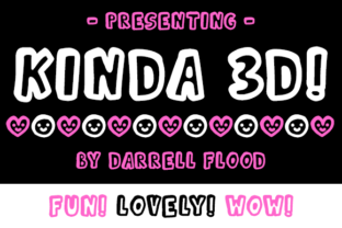 Kinda 3D: A Script Handwritten Font for Business Branding