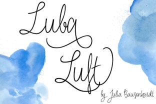 Luba Luft: A Script Font for Editorial Design and Branding