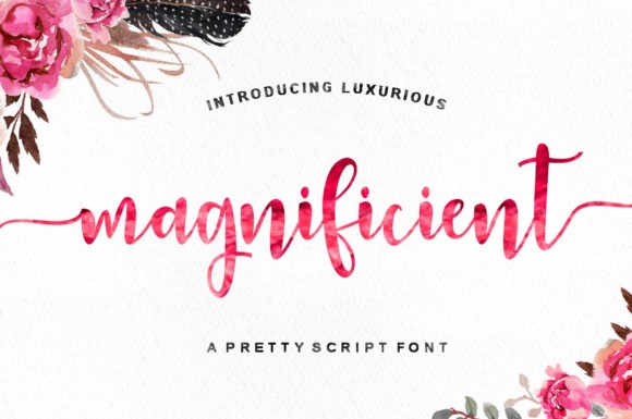 Magnificient: A Romantic Script Font for Creative Projects