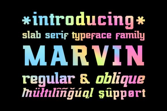 Marvin Regular: A Bold Slab Serif Font for Impactful Branding