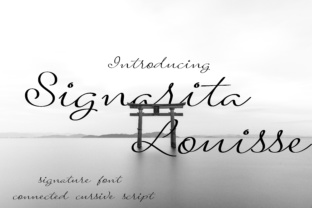 Signarita Louisse: A Script Handwritten Font for Digital Branding and Web Design
