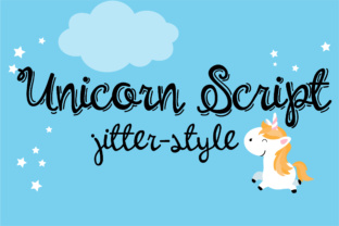 Unicorn Script Jitter: A Unique Handwritten Font for Creative Design