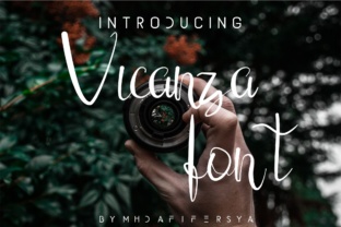 Vicanza Script Font for Creative Crafters and Designers