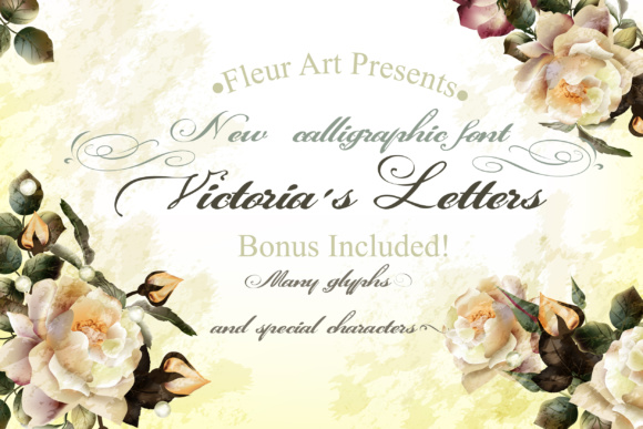 Victoria s Letters: A Timeless Script Font for Vintage and Retro Design