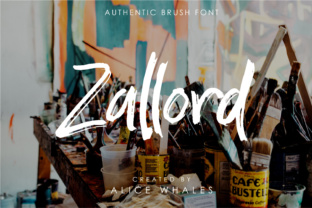 Zallord: A Script Handwritten Font for Creative Crafters
